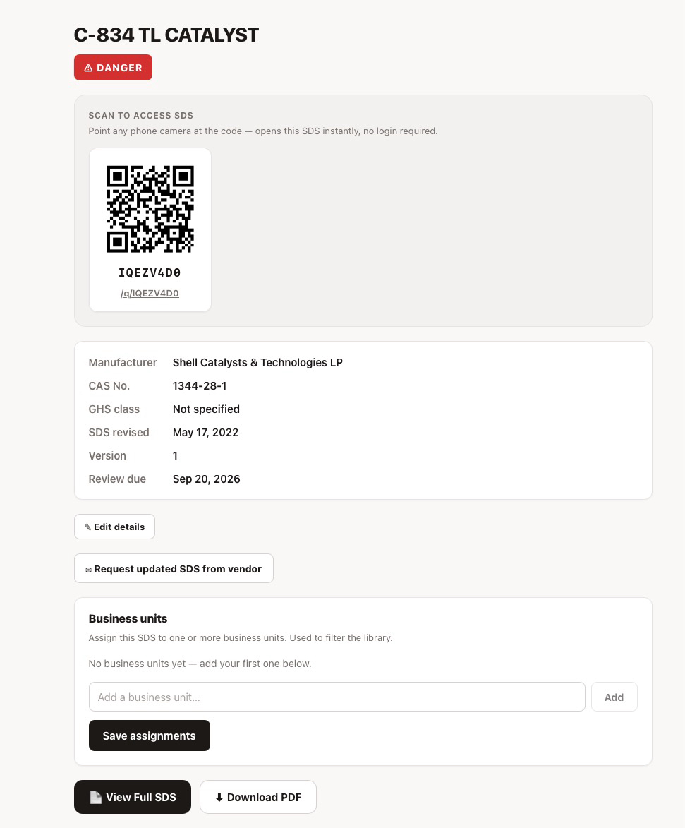 Know SDS management platform product view