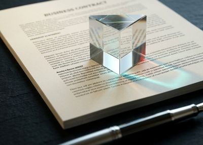 block sits on top of the open pages